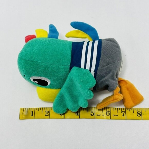 Benesse Torippii Shimajiro Parrot Bird Plush Toy 6” Green Doll Japanese Bow Tie - Picture 8 of 10